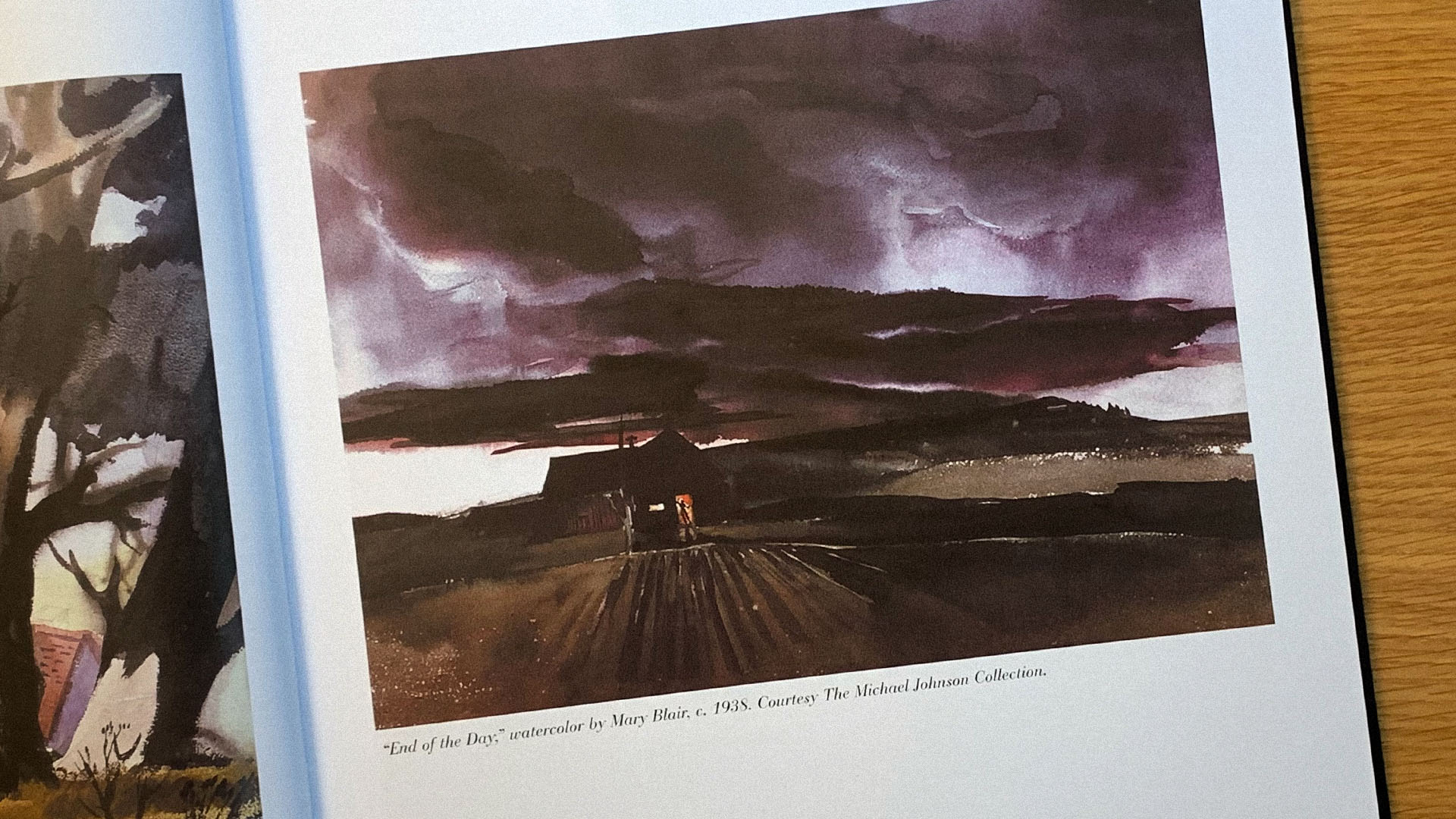 This early watercolor painting of Mary Blair titled ‘End Of The Day’ shows a dark and moody landscape. The image is taken from 'The Art And Flair Of Mary Blair' by John Canemaker.