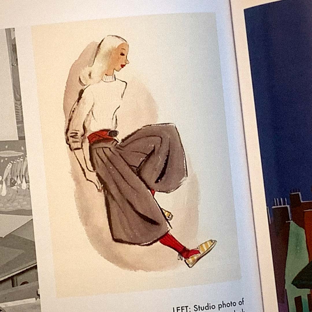 A watercolor self-portrait by Mary Blair featured in Mindy Johnson’s book ‘Tinker Bell: An Evolution’.